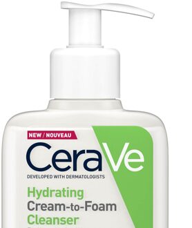 Cerave Hydraterende Crème-to-Schuimcleanser met Aminozuren voor Normale tot Droge Huid 236 ml
