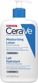 Cerave Hydraterende Lotion voor de droge en zeer droge huid van gezicht en lichaam 473ml