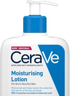 Cerave Hydraterende Lotion voor de droge en zeer droge huid van gezicht en lichaam 473ml