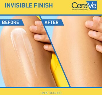 Cerave Invisible Hydrating Sunscreen SPF 50 for body, face, & all skin types with 3 essential ceramides 177 ml