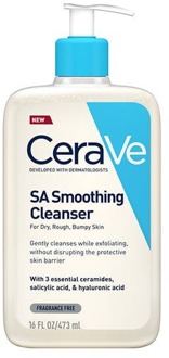 Cerave SA Egaliserende Cleanser met Salicylzuur voor Droge, Ruwe en Ongelijkmatige Huid 473 ml