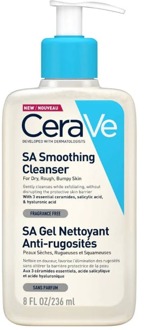 Cerave Sa Smoothing Cleanser For Dry, Rough, Bumpy Skin 236 Ml