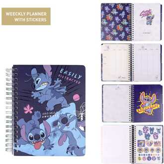Cerda Lilo & Stitch Weekly Planner with Stickers Stitch Easily Distracted