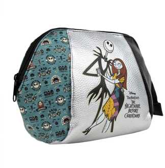 Cerda Nightmare Before Christmas Make Up Bag Jack & Sally Patchwork