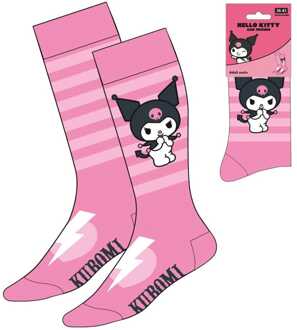 Cerda Sanrio Socks Kuromi Pink Stripes 36-43
