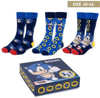 Cerda Sonic the Hedgehog Socks 3-Pack Sonic 40-46