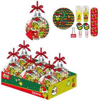 Cerda The Grinch tree ornment with stationery - set 5 pieces