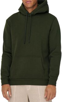 Ceres Life Hoodie Heren donker groen