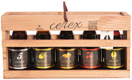 CEREX Gift Box 5 craft beers Cerex 33cl Pilsen ACORN Cherry Chestnut Andares ideal gift original beer
