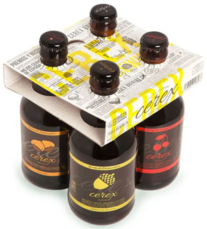 CEREX Pack 4 craft beers Cerex 33 cl (Pilsen, Iberian Acorn, Cherry, Chestnut) best Craft Beer Spain