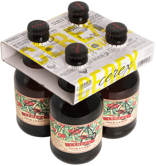 CEREX Pack 4 craft beers Cerex 33 cl Sour Lambic Best Craft Beer Spain 3 phase fermentaccion type mixed