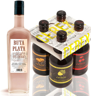 CEREX pack 4 craft beers Cerex 33cl Pilsen ACORN Cherry Chestnut Cream + Pomace RutaPlata 700ml ideal Gift father
