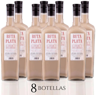 CEREX Pack 8 bottles Cream Pomace RutaPlata 700 ml Cream Liqueur traditional flavor ideal gift drink desserts drink cold