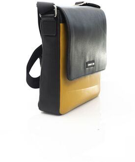 Cerruti 1881 Lederen Schoudertas Ce22955 Zwart