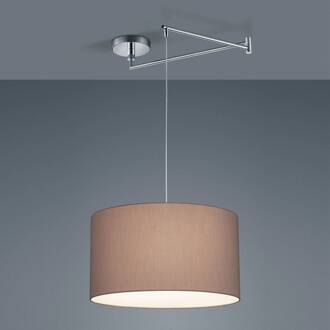 Certo hanglamp cilinder 1-lamp mocca mocca, chroom