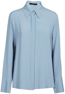 Ceruleo Overhemd met Lange Mouwen Federica Tosi , Blue , Dames - L,S,Xs