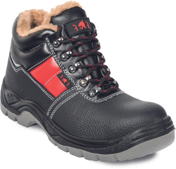 Cerva Jena SC-03-012 S3 Mid Werkschoen gevoerd | Kleur Zwart/Rood | Maat 39 - 8591806234864