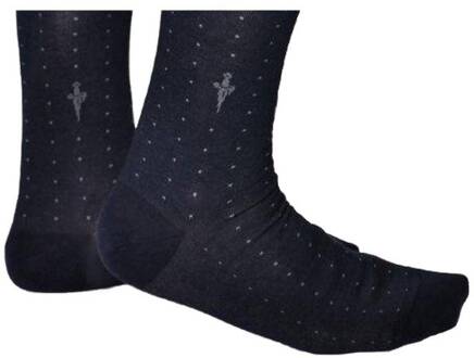 Cesare Paciotti Blauwe herensokken met grijze stippen - 39