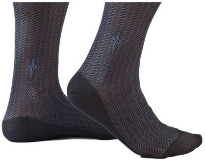 Cesare Paciotti Zwarte herensokken met blauwe kabels - 43