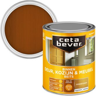 Cetabever Binnen Beits - Deur, Kozijn & Meubel - Transparant - Donker Eiken  - 750 ml