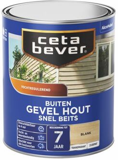 Cetabever Buiten Gevel & Kozijn Snel Beits - Zijde mat - Blank - 750 ml
