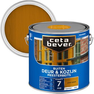 Cetabever deur & kozijn Meesterbeits - Transparant Glans - Licht Eiken - 2,5 liter