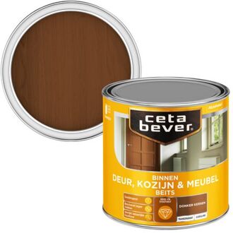Cetabever deur, kozijn & meubelbeits transparant zijdeglans donker kersen 0135 - 250 ml.