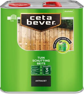 Cetabever Tuin Schutting Beits - Antraciet - 2,5L