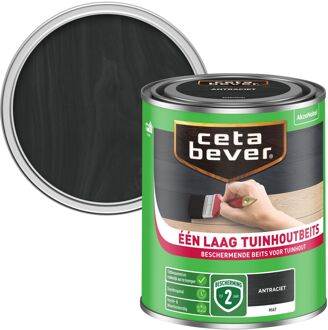 Cetabever Tuinhout Een Laag Beits Antraciet 750ml
