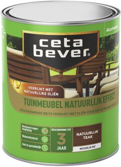 Cetabever Tuinmeubel Beits - Natuurlijk Effect - Teak - 750 ml