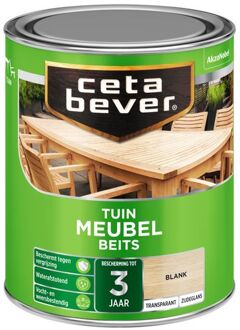 Cetabever Tuinmeubel Beits - Zijdeglans - Blank - 750 ml