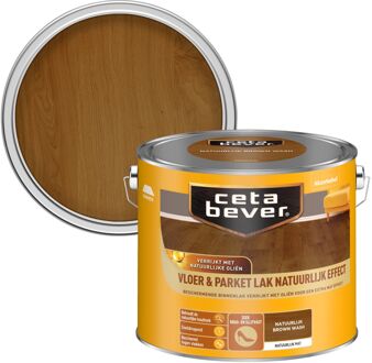 Cetabever Vloer- & Parketlak - Natuurlijk Effect - Brown Wash - 2,5 liter