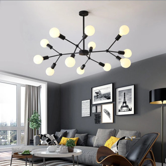 CETANT modern chandelie Lighting Vintage Retro Iron Ceiling Lamp Spider Chandelier For Living Room Bedroom Fixture Light