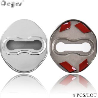 Ceyes Oem Stickers Lock Covers Voor Mitsubishi Outlander Lancer 10 Pajero l200 l300 2 3 4 Asx Auto Styling Decor auto Accessoires Grijs