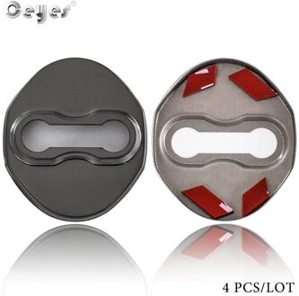 Ceyes Oem Stickers Lock Covers Voor Mitsubishi Outlander Lancer 10 Pajero l200 l300 2 3 4 Asx Auto Styling Decor auto Accessoires zwart