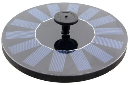 CF003 6V 0.8W 150L/H Solar Power Drijvende Waterpomp Fontein Dompelpomp Voor Tuin Planten (Zwart) zilver
