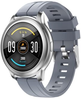 CF22 Bluetooth Oproep Smart Horloges Sport Stap Sleep Tracking Fitness Armband Vrouwen Mannen Smartwatch Voor Android Ios Xiaomi Grijs