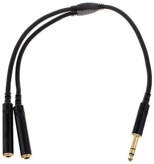CFY 0.3 VKK 0.3m 2 x 6.35mm 6.35mm Zwart audio kabel