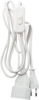 Chacon Verlengsnoer Met Eurostekker Wit 2 Meter