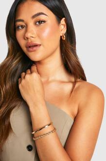 Chain And Bangle Set, Gold - ONE SIZE