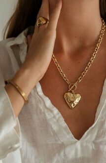 Chain Heart Ketting Goud