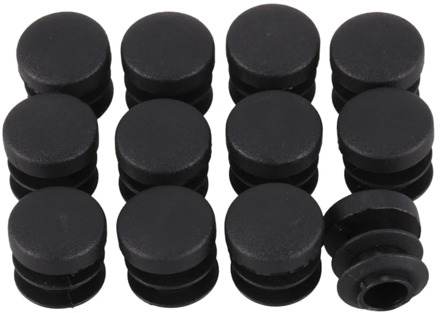 Chair Table Legs Plug 14mm Diameter Round Plastic Cover Thread Inserted Tube 12 PCS
