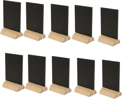 CHAKS Bruiloft Naam/plaats kaartjes - 10x - krijtbordjes - 8 x 6 cm - diner tafelschikking