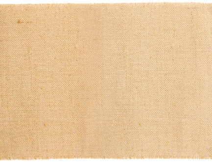 CHAKS Jute tafelloper - 29 x 300 cm - beige met gouden draad erdoor