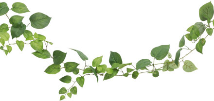 CHAKS kunstplant/hangplant slinger - Klimop/pothos - groen - 180 cm