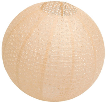 CHAKS Lampion - luxueus - bolvormig - perzik - 40 x 37.5 cm - papier - gedecoreerd?