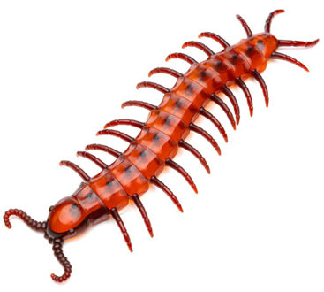 CHAKS Nep duizendpoot 45 cm - rood - 1x - horror/griezel thema decoratie