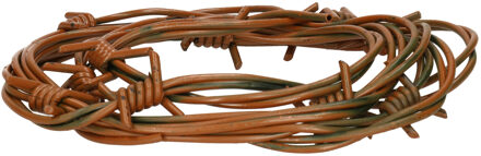 CHAKS Nep prikkeldraad - 2,5 meter - bruin - Halloween/Horror thema versiering