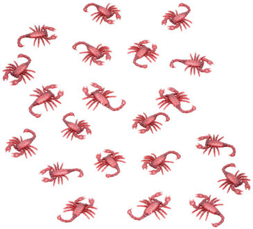 CHAKS Nep schorpioenen 6,5 cm - bruin - 20x stuks - Horror/griezel thema decoratie beestjes