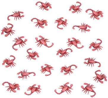 CHAKS Nep schorpioenen 6,5 cm - bruin - 30x stuks - Horror/griezel thema decoratie beestjes